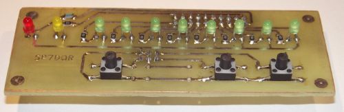 Assembled display board - bottom view